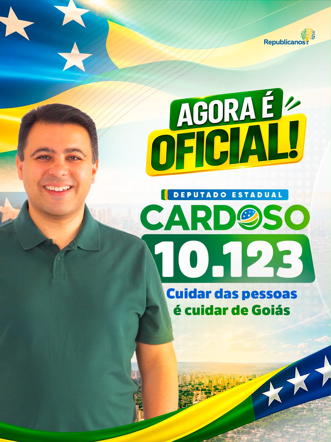 Imagem institucional da campanha Cardoso.